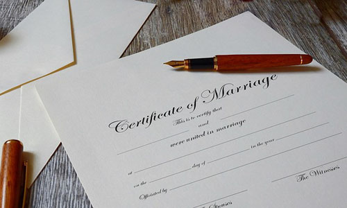 marriage certificate translation - cover